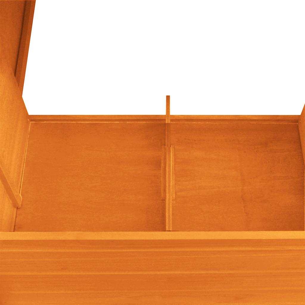 Poulailler extérieur avec 1 nichoir bois - laiton - number 5.