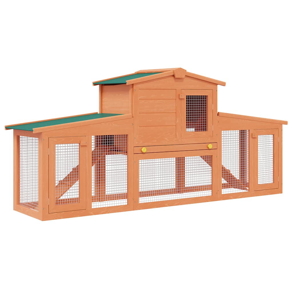 Grande cage pour animaux de compagnie avec toit en bois - number 1.
