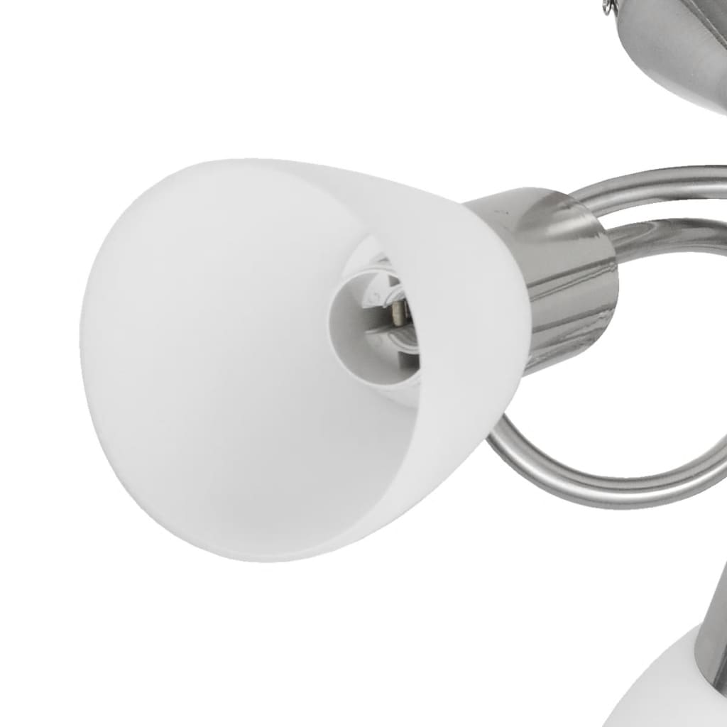 Plafonnier avec abat-jour en verre 3 ampoules e14 - number 3.