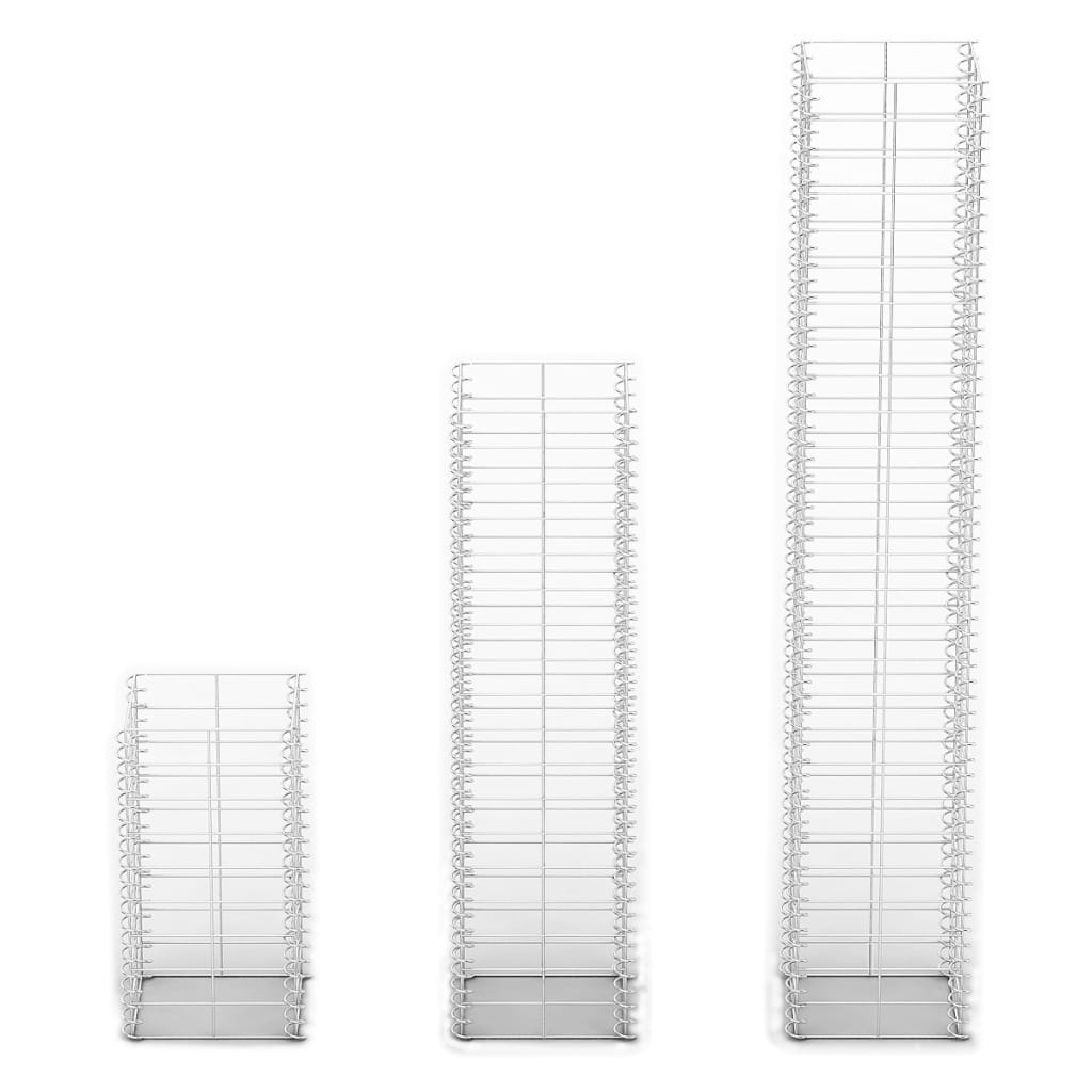 Gabionset 3 st. galvaniserad ståltråd - number 3.