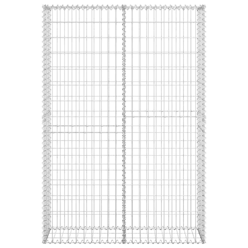 Gabionkurv med låg galvaniseret metaltråd 150 x 100 x 30 cm - number 5.
