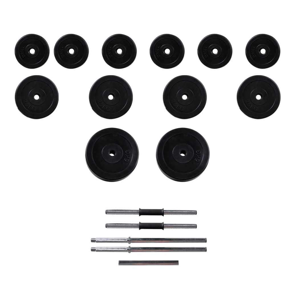 Bilanciere + 2 manubri 30,5 kg - number 4.