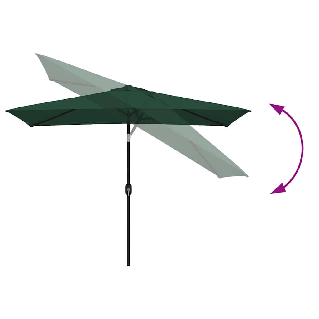 Parasol 200x300 cm rectangular green - number 5.