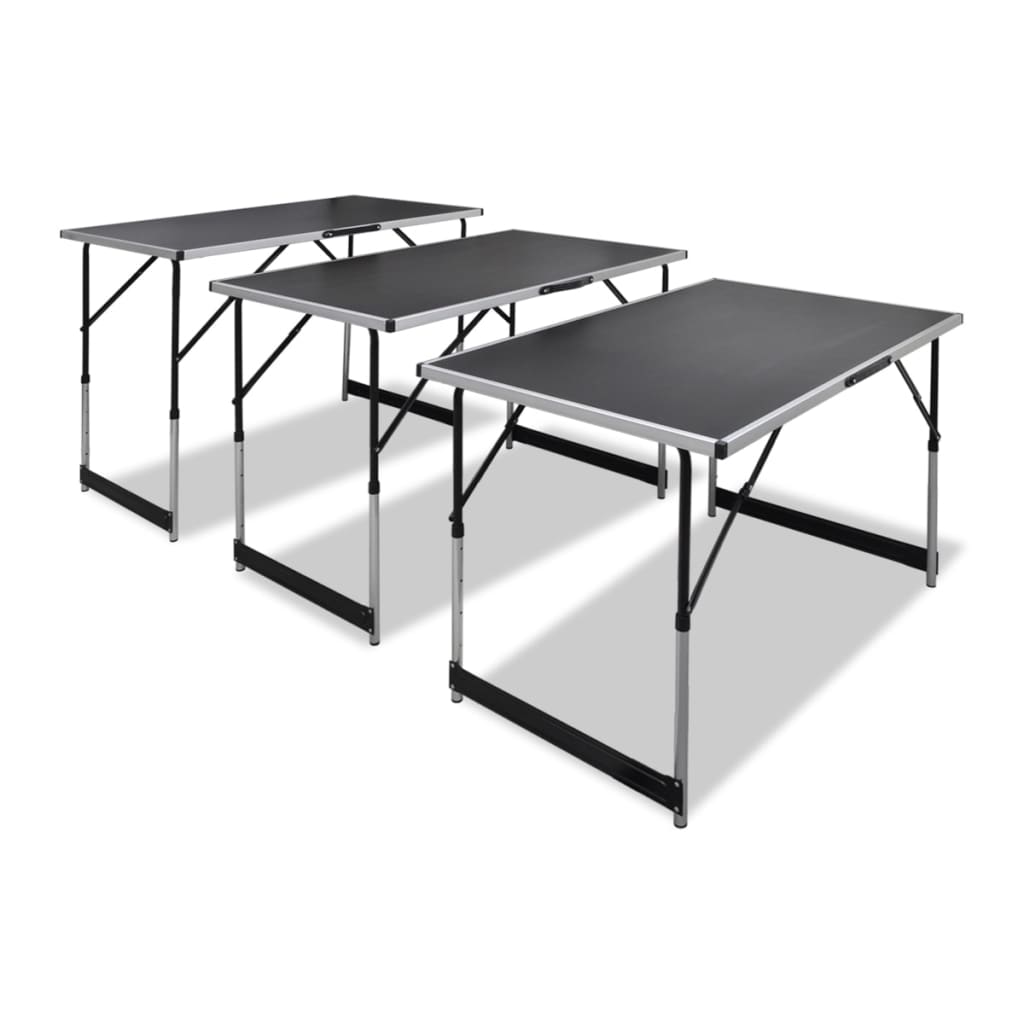 Tapetseringsbord foldbart med justerbar bordhøjde 3 stk. - number 1.