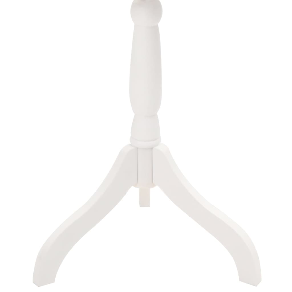 Damegine bomuld hvid med roser - number 6.