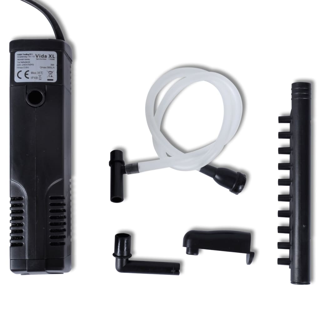 Pompe de filtration pour aquarium avec charbon actif 300 l/h - number 4.