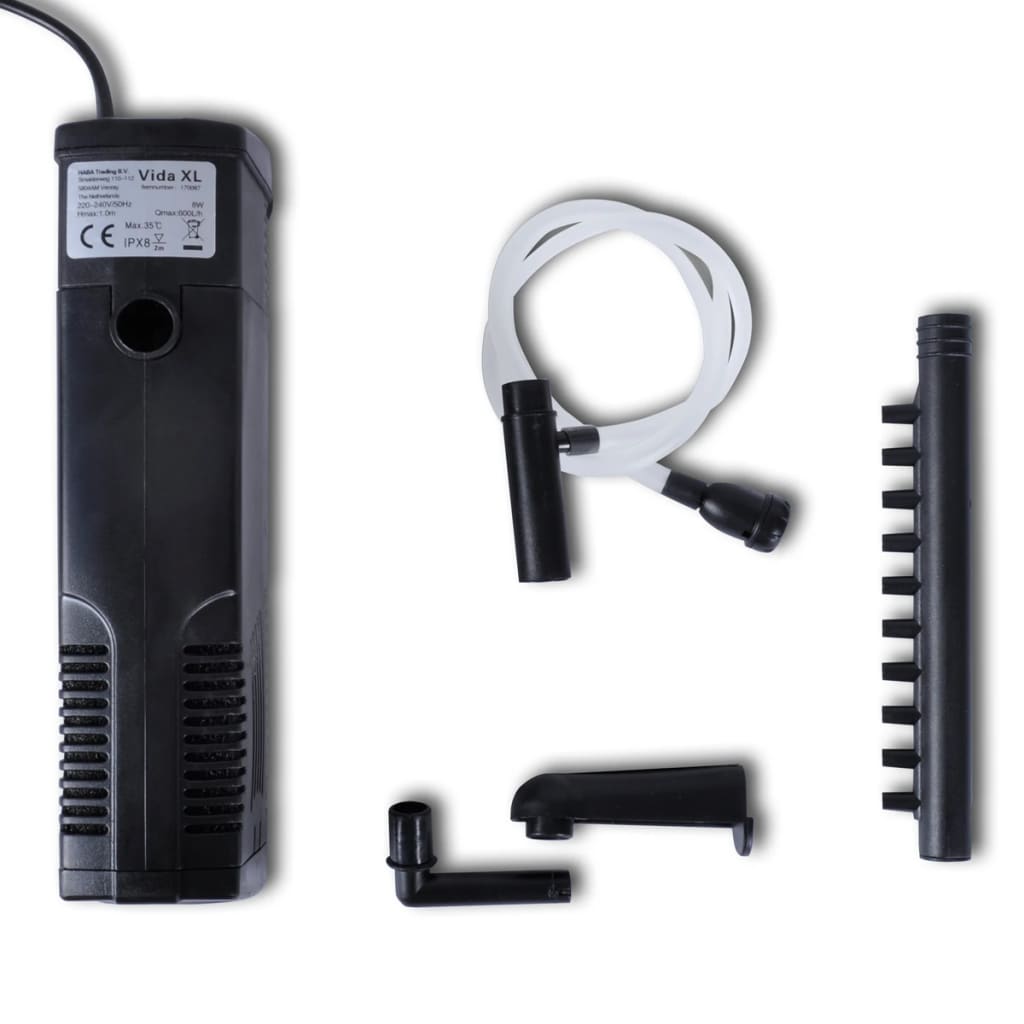 Pompe de filtration pour aquarium charbon actif 600 l/h - number 4.