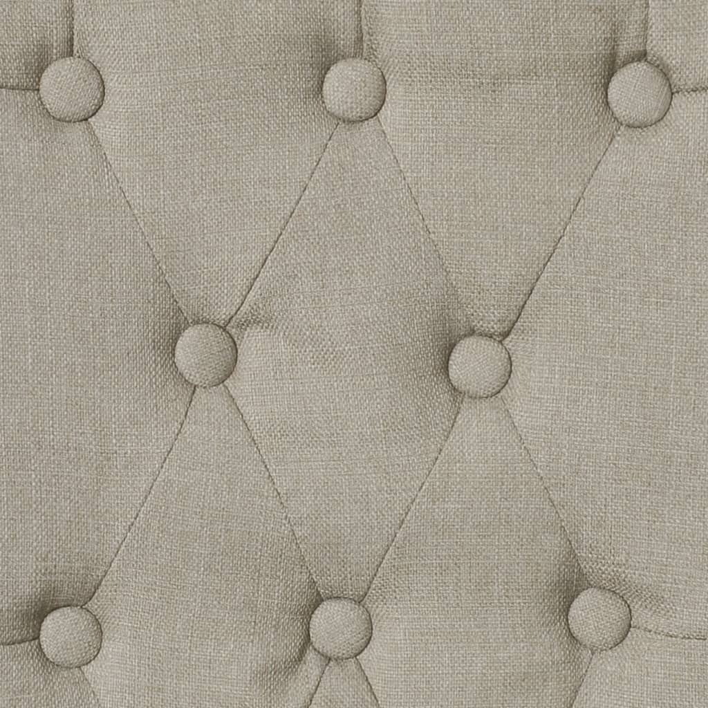 Krzesła do stołu jadalnego 2 szt. tkanina w kolorze camelowym - number 4.