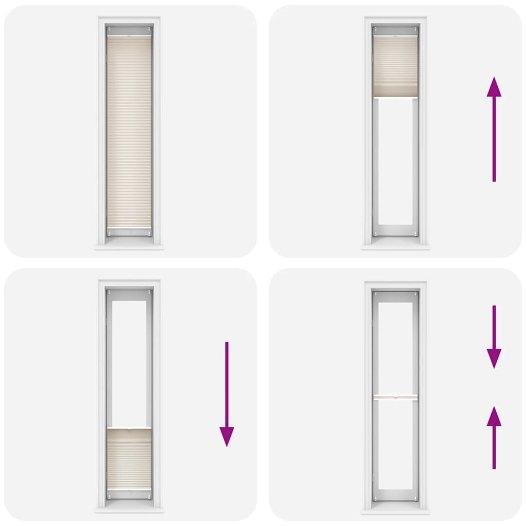 Store plissé 40x200 cm crème - number 7.