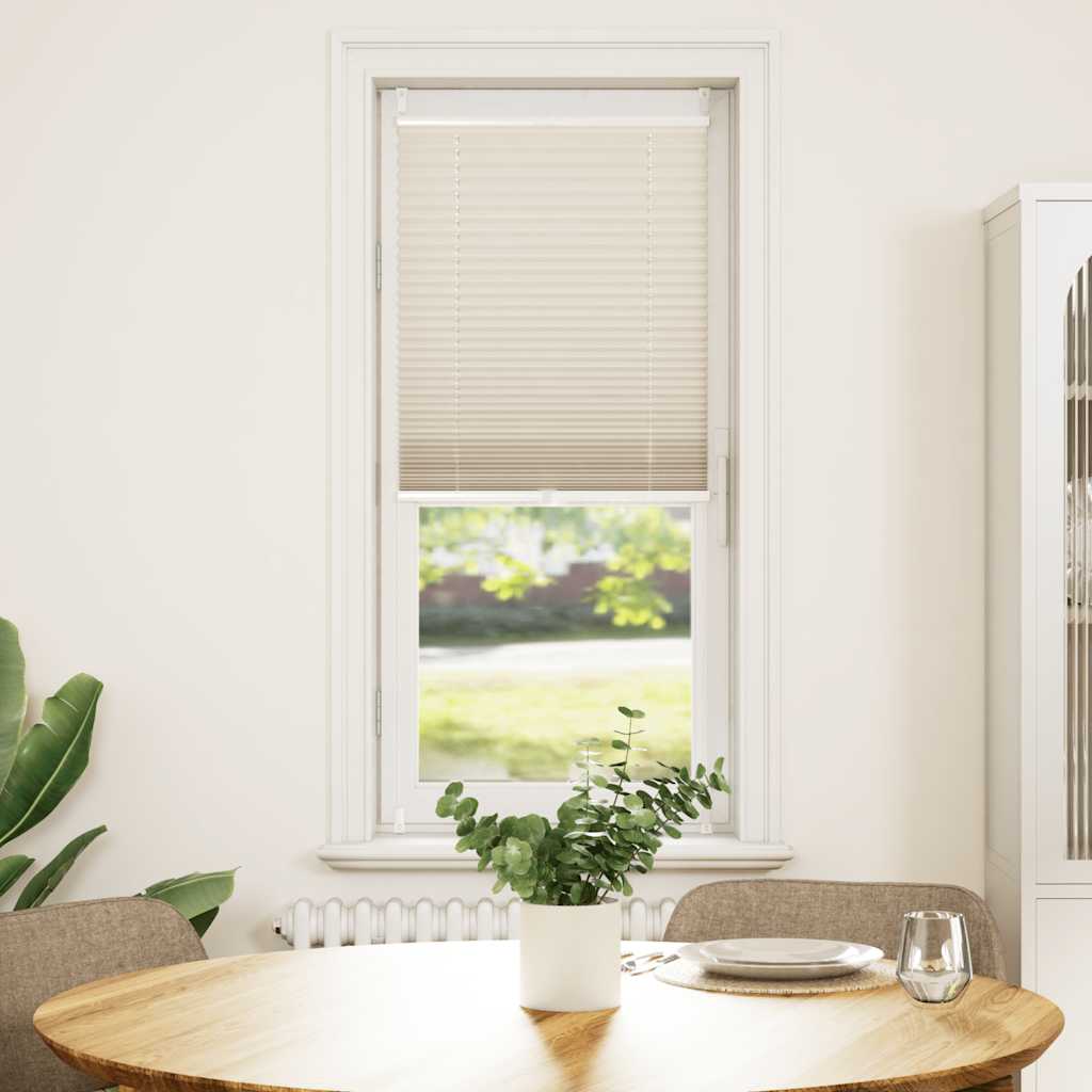 Plisseret blind 50x100 cm creme - number 1.