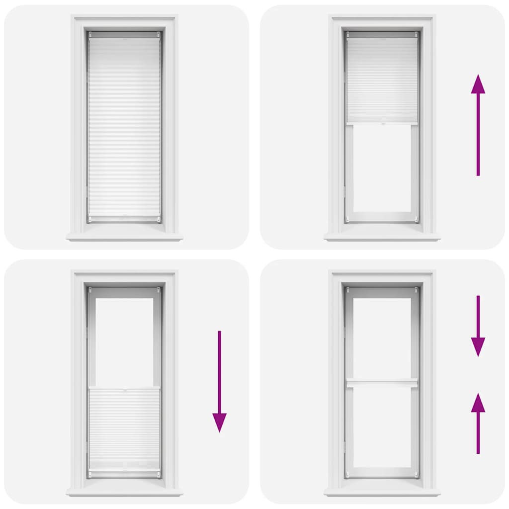 Pleated blinds 60x100 cm white - number 7.