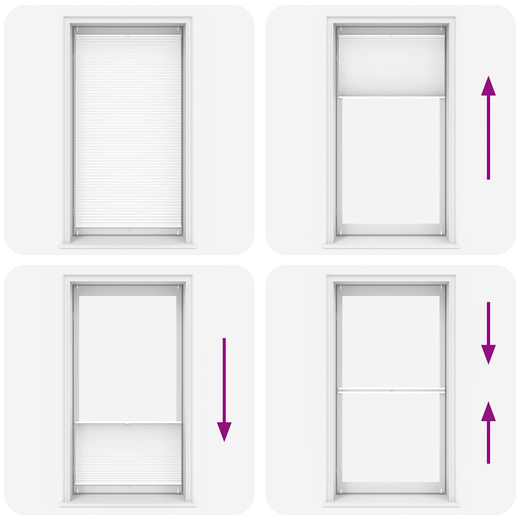 Pleated blind 110x200 cm white - number 7.