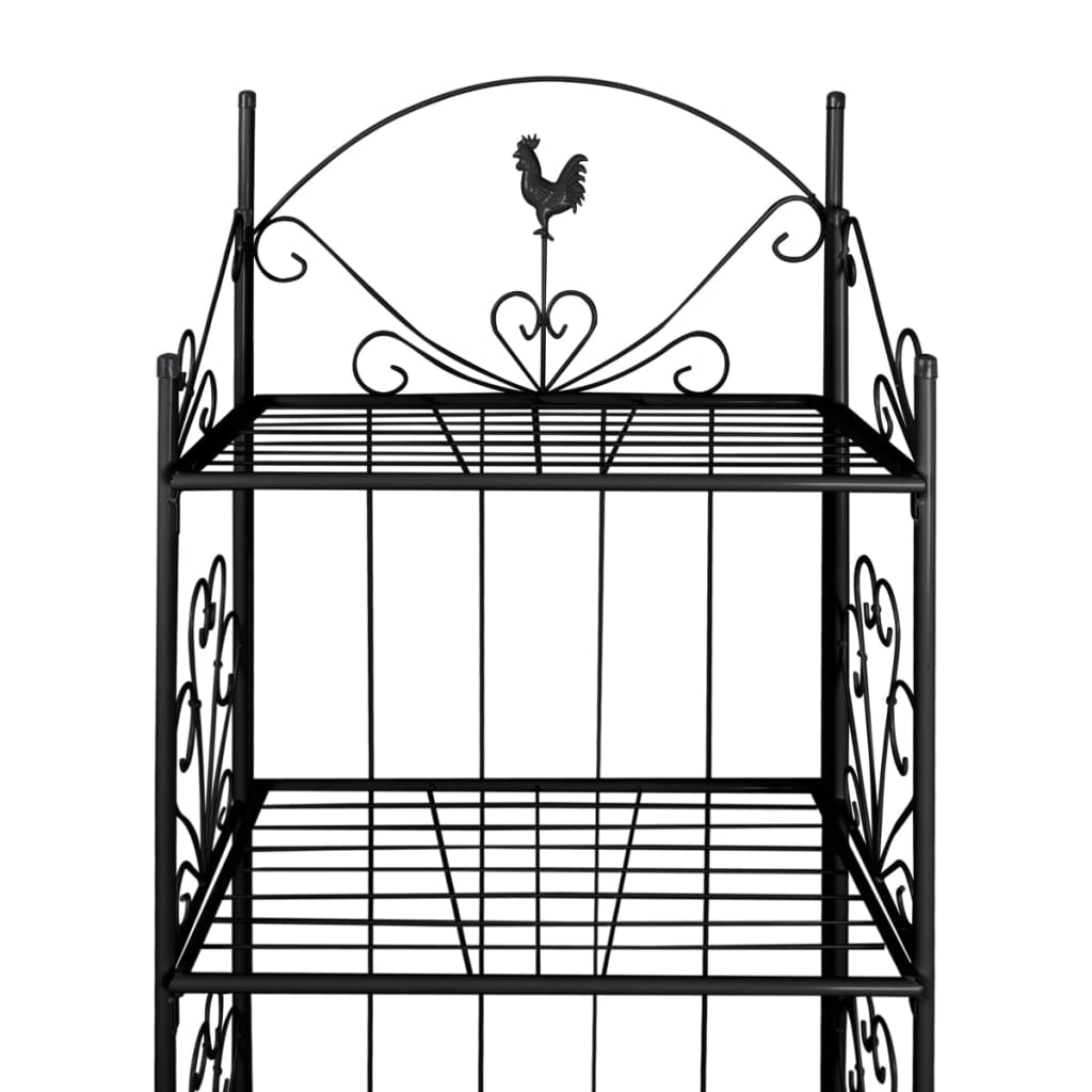 Stalak za biljke četvrtast crn - number 3.