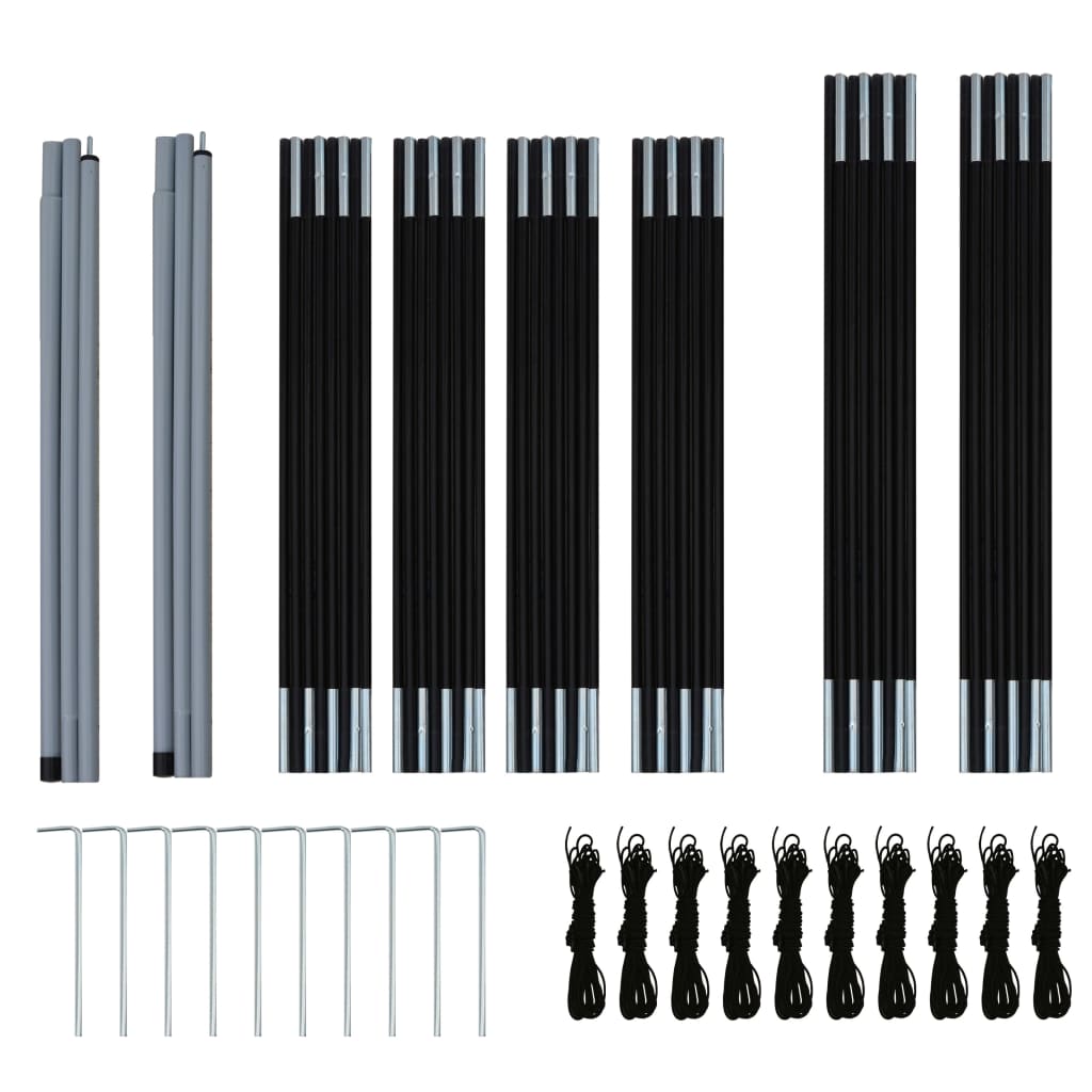 9-personers campingtelt stof blå og grøn - number 8.
