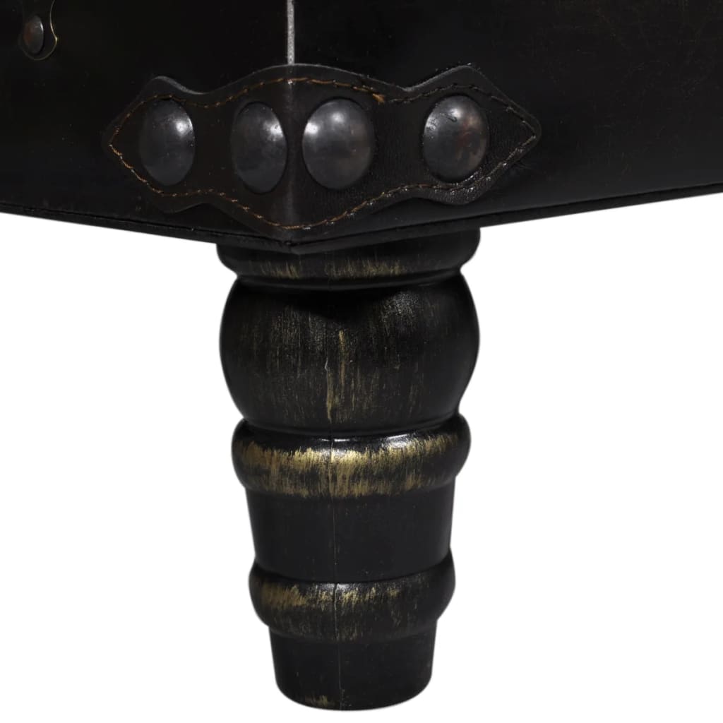 Długa ławka do przechowywania brązowa - number 6.