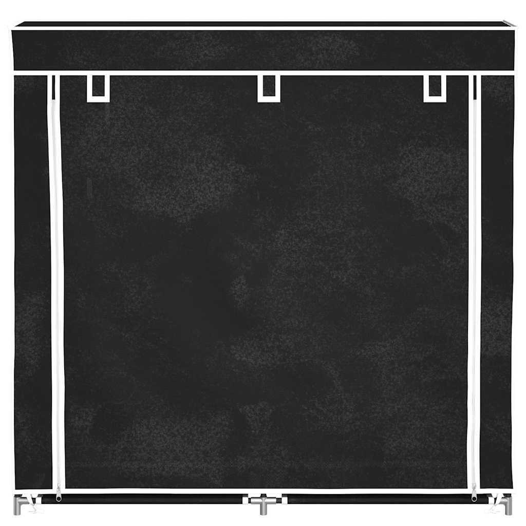 Platneni ormarić za cipele s poklopcem - crni, 115 x 28 x 110 cm, 1 - number 3.