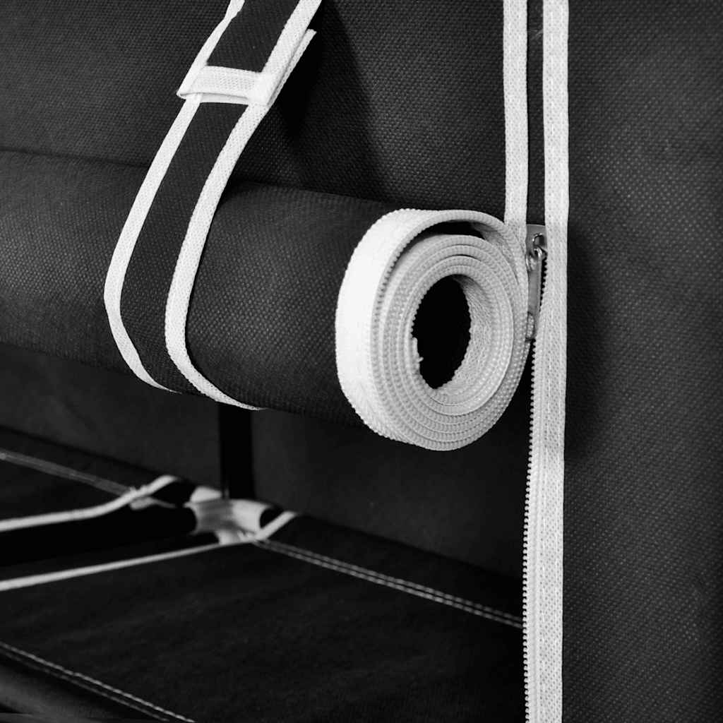 Platneni ormarić za cipele s poklopcem - crni, 115 x 28 x 110 cm, 1 - number 6.