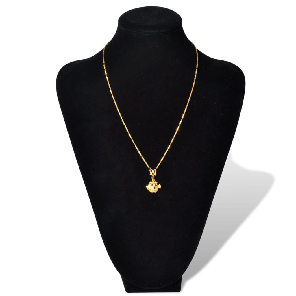 Halskædeholder buste flannel 2 stk. 23 x 11,5 x 30 cm sort - number 3.