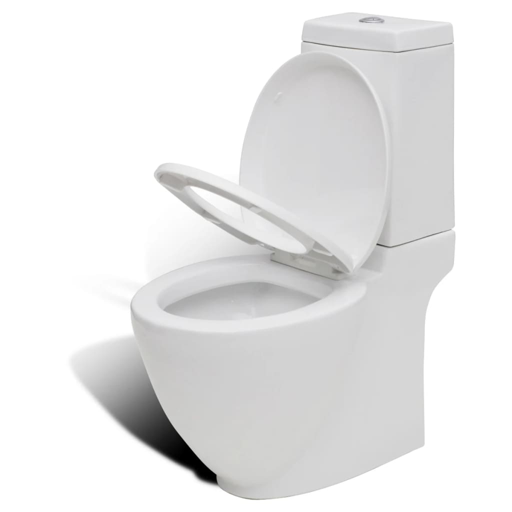 Ensemble wc et bidet en céramique blanc - number 7.