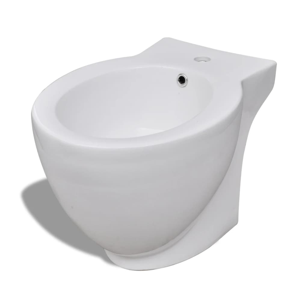 Ensemble wc et bidet en céramique blanc - number 8.