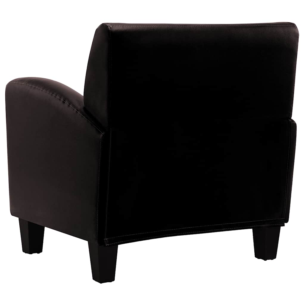 Fotelja umjetna koža tamno smeđa - number 5.