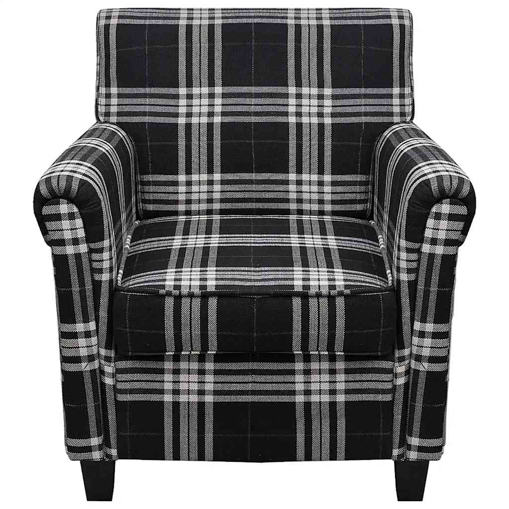 Lenestol med setepute stoff svart - number 3.