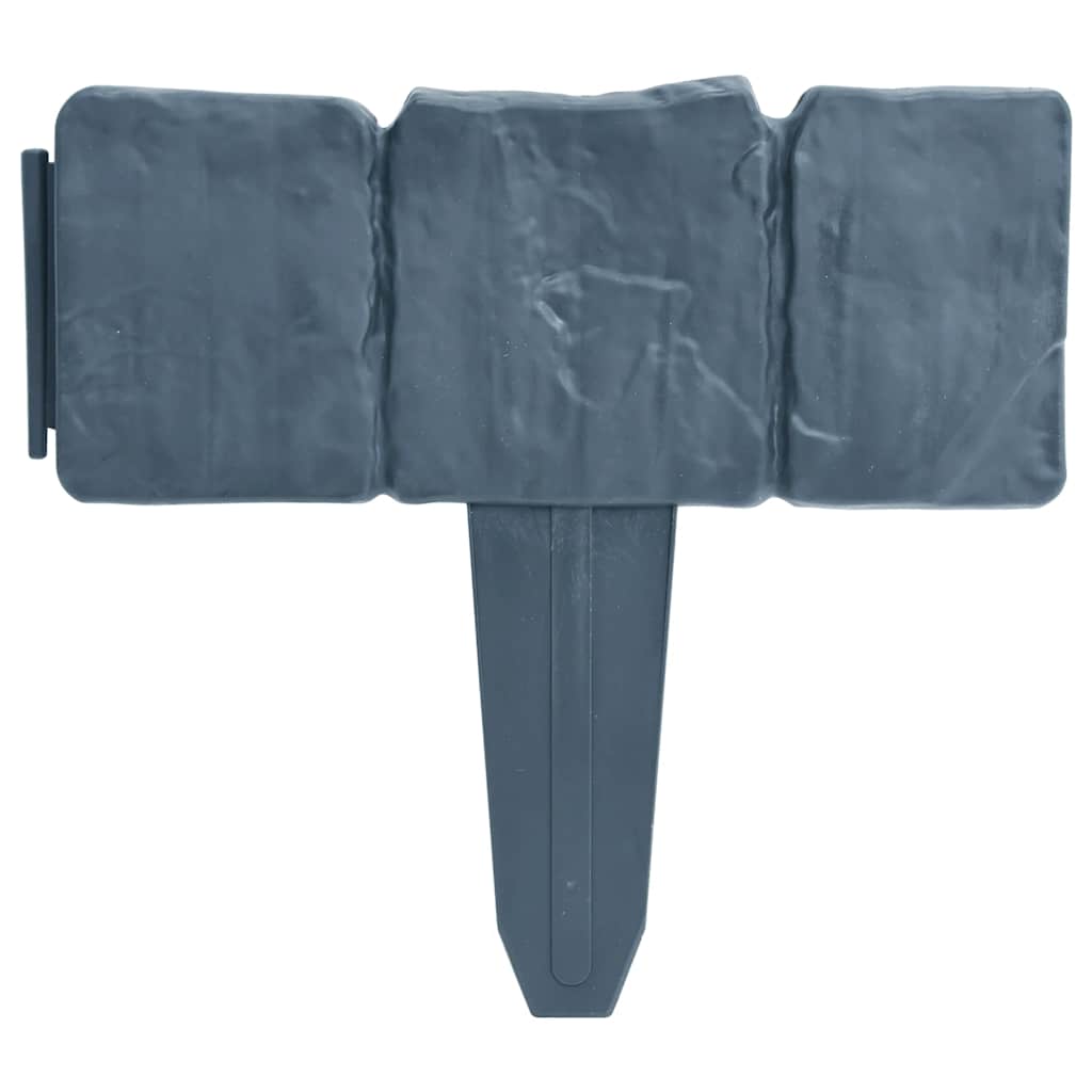 Plænekanter 41 stk. 10 m plast stenlook - number 3.