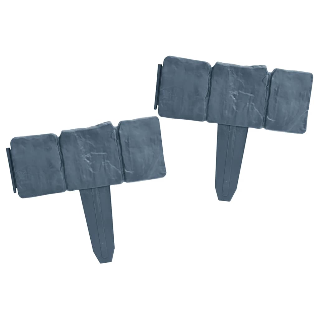 Plænekanter 41 stk. 10 m plast stenlook - number 5.