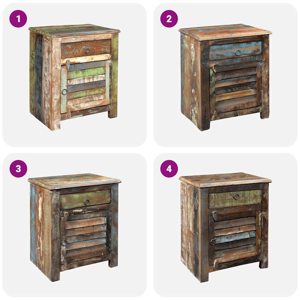 Ormarić 1 ladica 1 vrata reciklirano drvo - number 7.