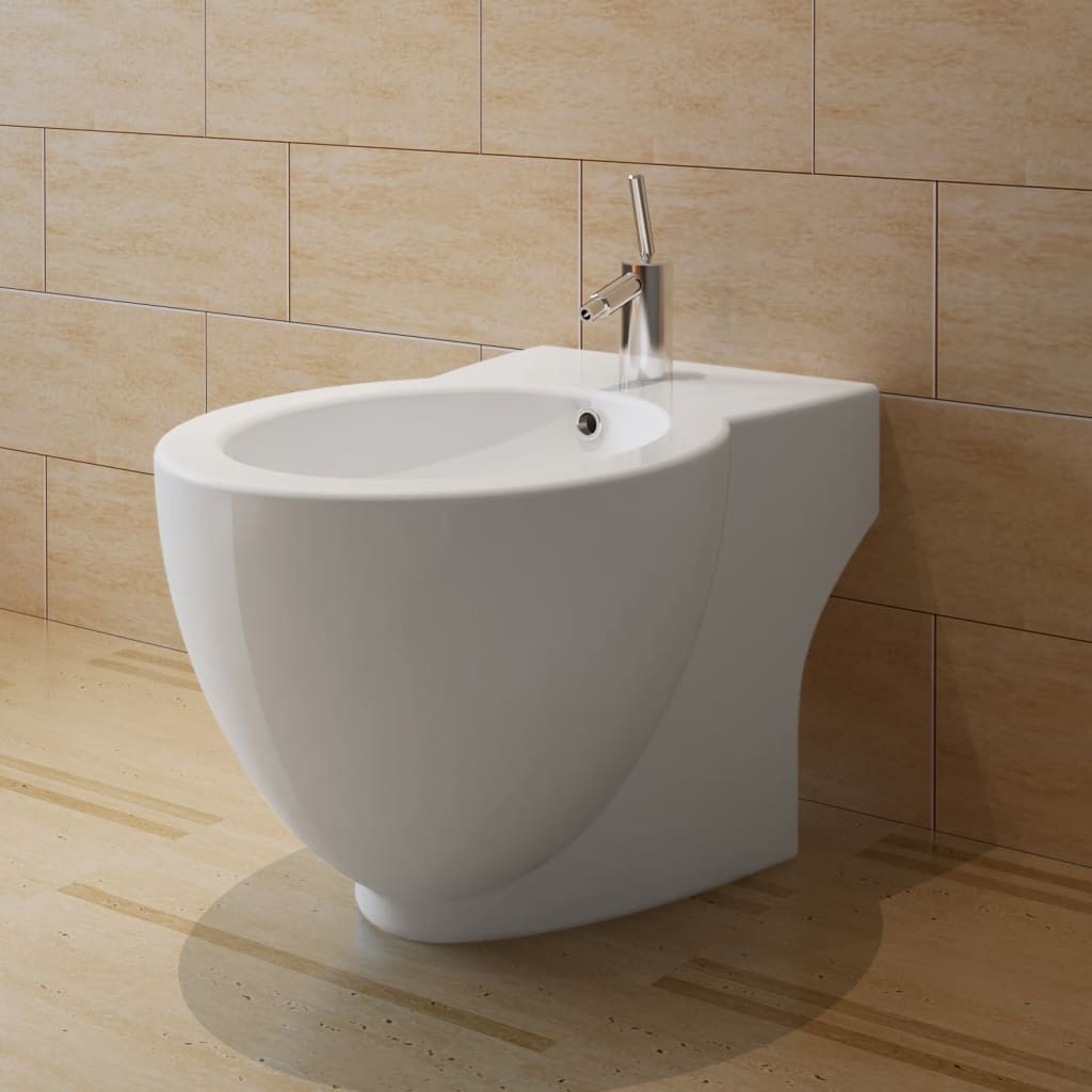 Bidet stående keramik hvid - number 1.