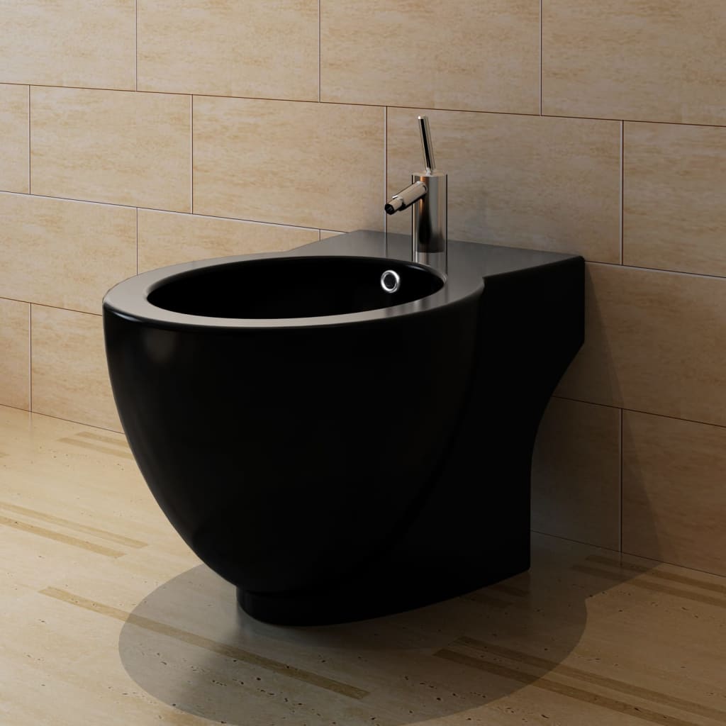 Bidet rund sort keramik - number 1.