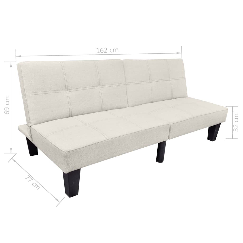 Sovesofa justerbar beige - number 7.