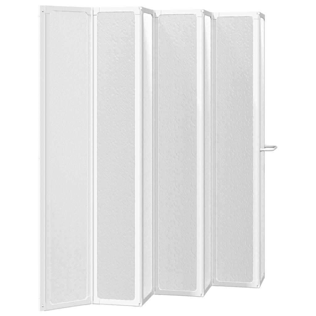 Bad skærm 140 x 168 cm 7 foldbare paneler med håndklædeholder - number 6.