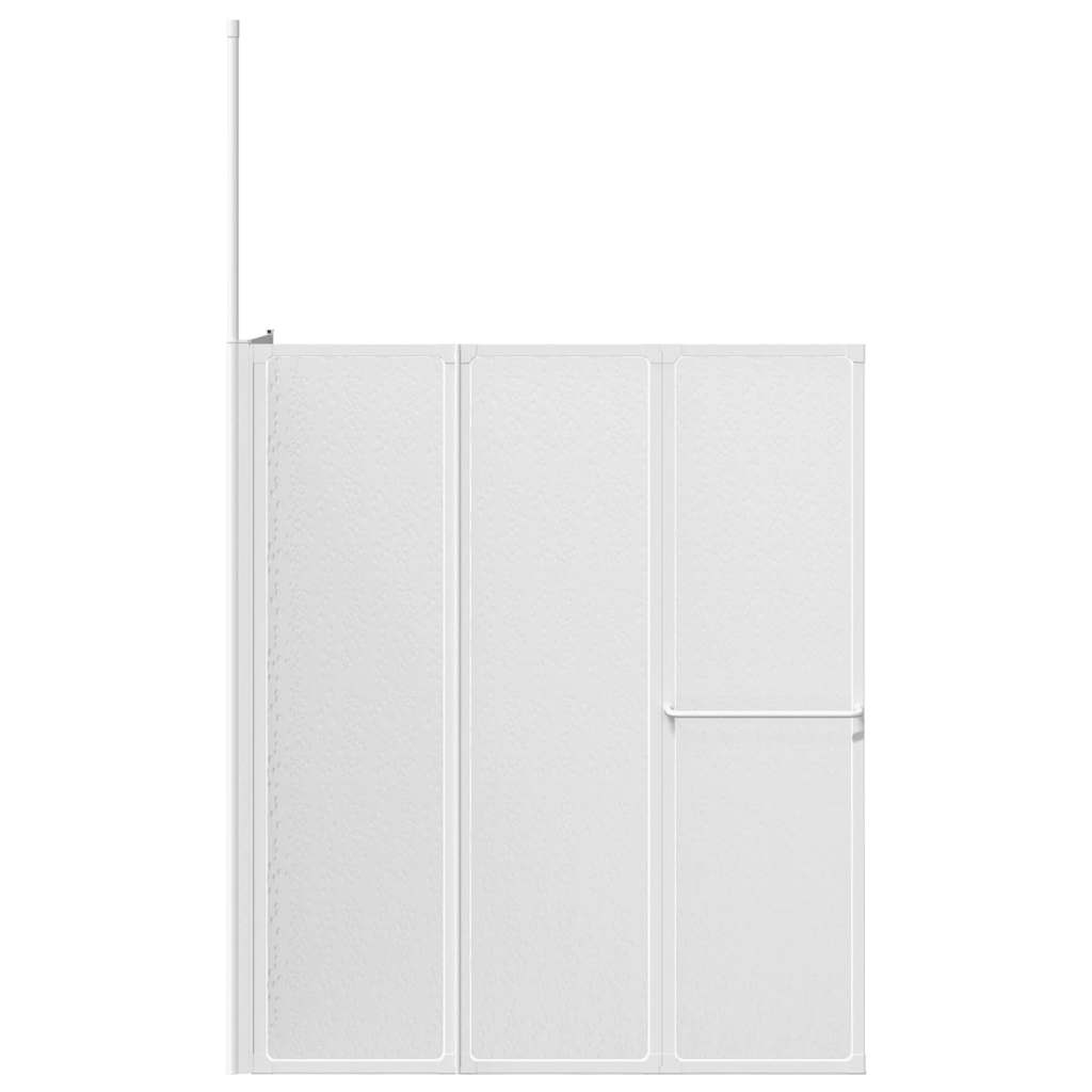 Duschvägg 70x120x137 cm l-formad 4 paneler hopfällbar - number 4.