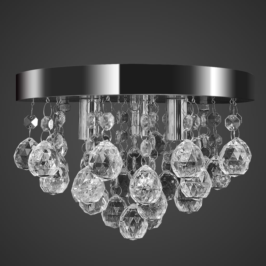 Chandelier crystal design plexiglass chrome - number 4.