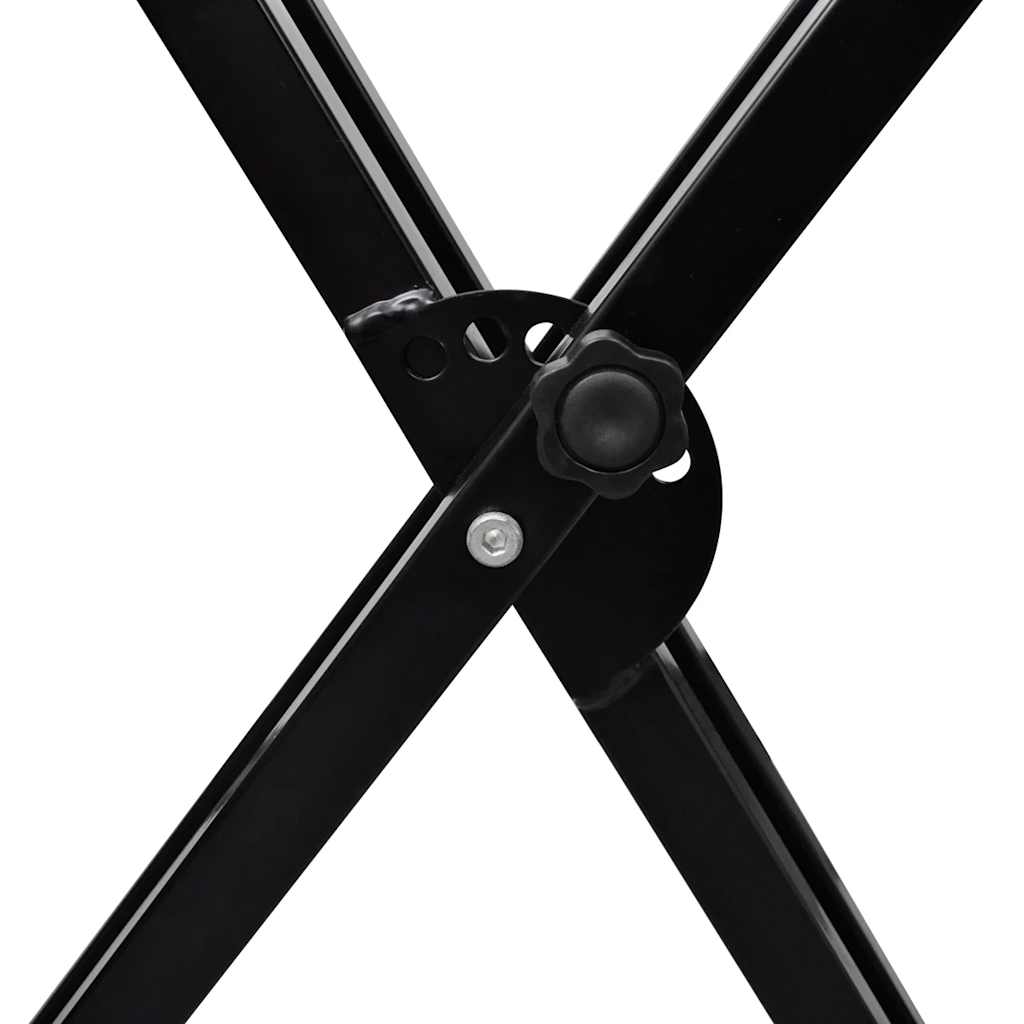 Supporto per tastiera regolabile con doppio rinforzo e telaio a x - number 4.