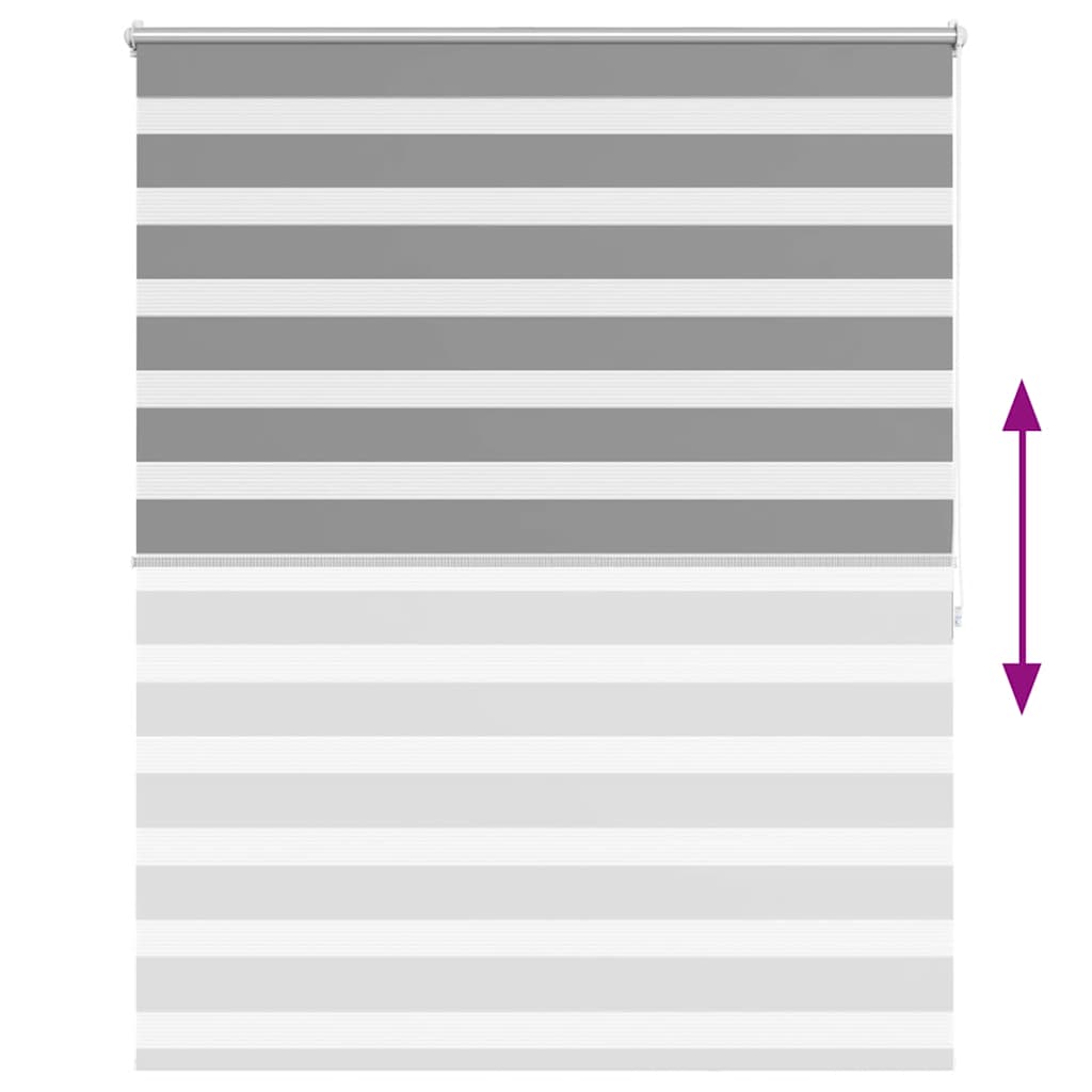 Store enrouleur motif zèbre 140 x 175 cm gris - number 6.