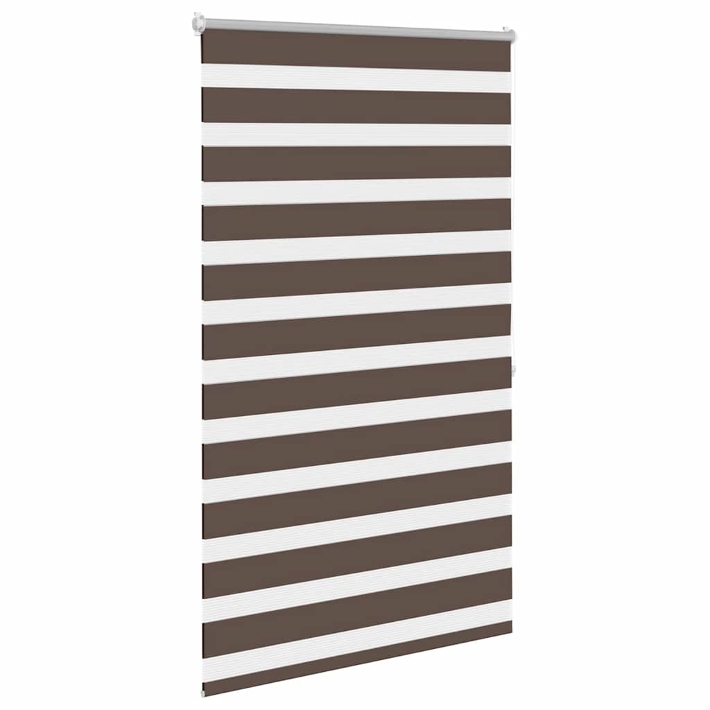 Rullegardin i zebradesign 100 x 175 cm kaffefarvet - number 2.