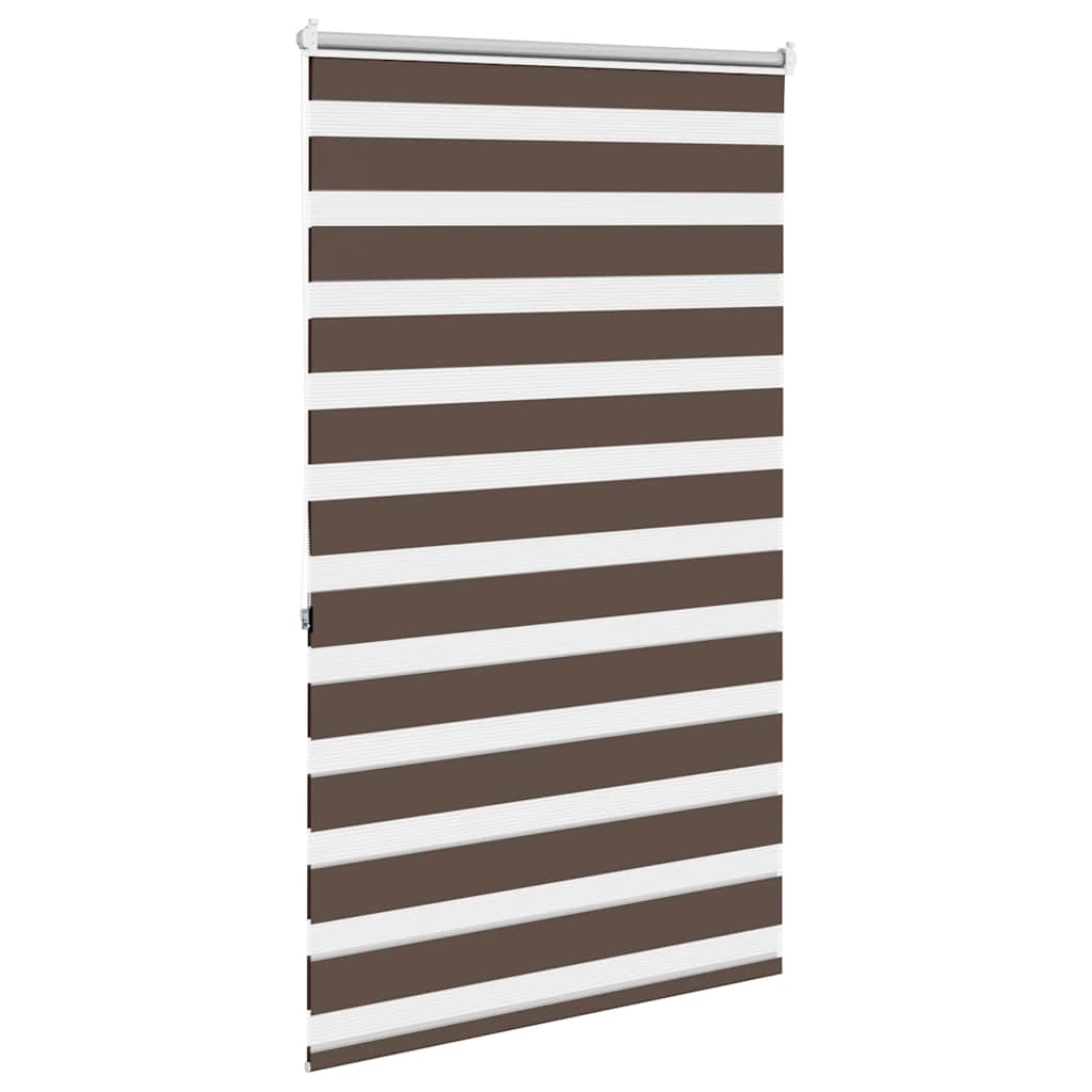 Rullegardin i zebradesign 100 x 175 cm kaffefarvet - number 3.