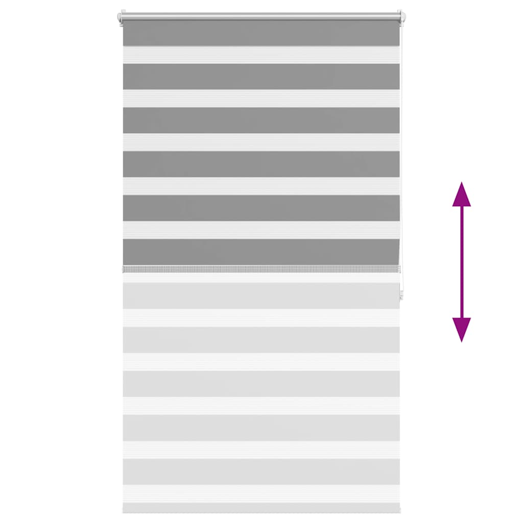 Store enrouleur motif zèbre 80 x 175 cm gris - number 6.