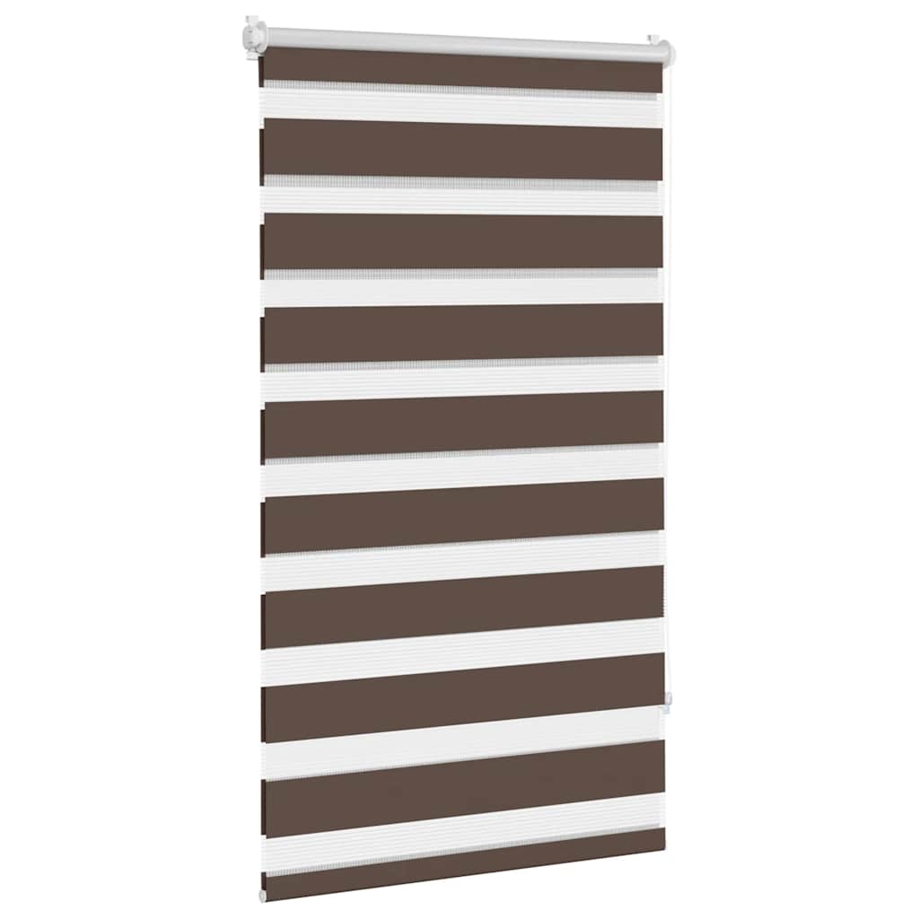Zebra design roller blind 90 x 150 cm coffee colored - number 2.