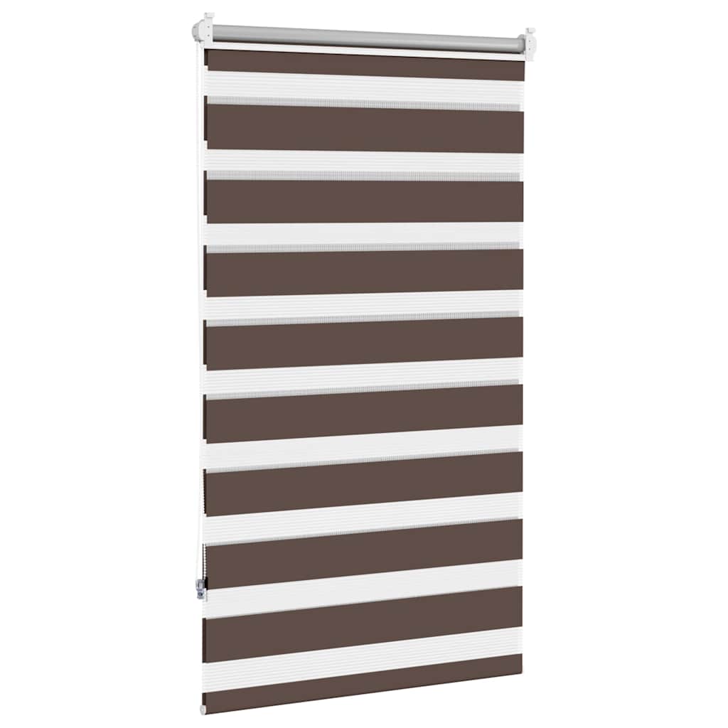 Zebra design roller blind 90 x 150 cm coffee colored - number 3.
