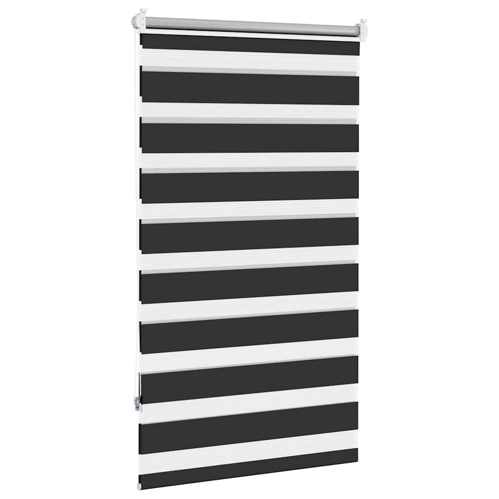 Roller blind zebra design black 90 x 150 cm - number 4.