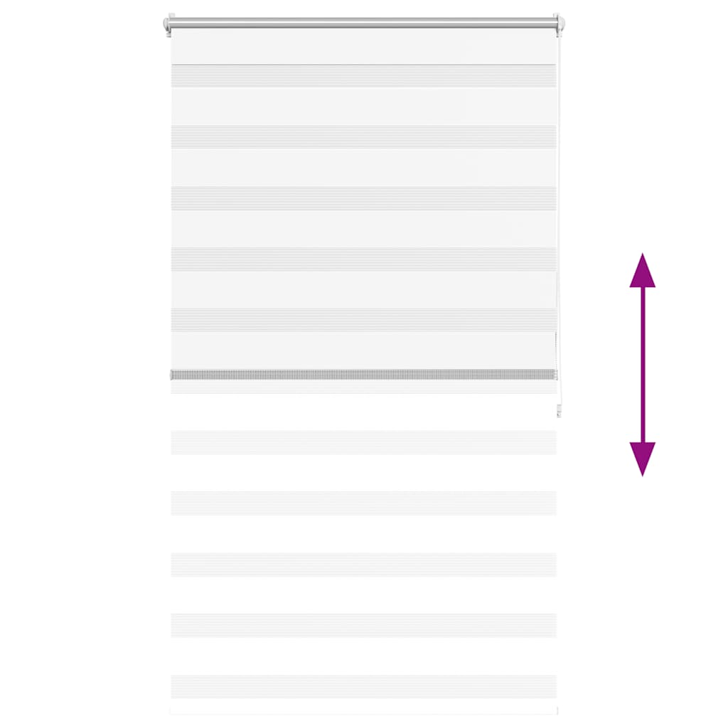 Store enrouleur avec motif zèbre 100 x 175 cm blanc - number 4.