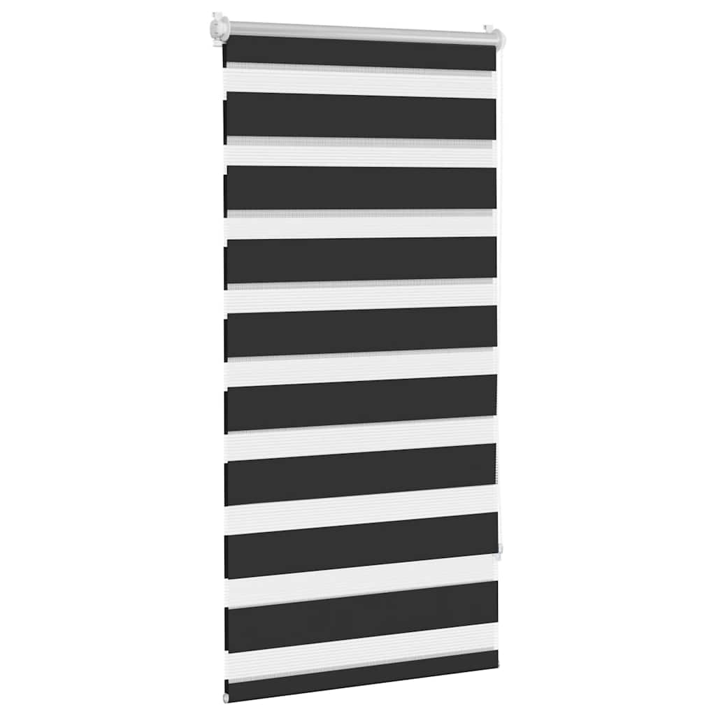 Rullegardin i zebradesign 60 x 120 cm sort - number 3.