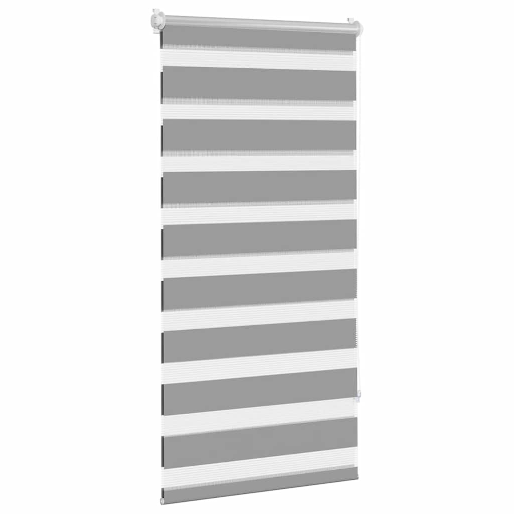 Roller blind in zebra design 80 x 150 cm grey - number 3.