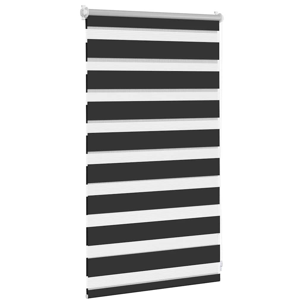 Rullegardin i zebradesign - sort, 50 x 100 cm - number 3.