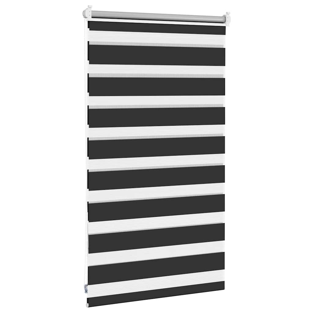 Rullegardin i zebradesign - sort, 50 x 100 cm - number 4.
