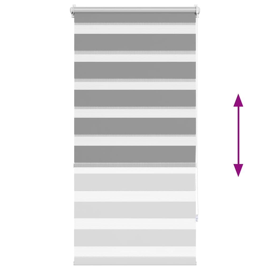 Rullegardin i zebradesign 60 x 120 cm grå - number 6.