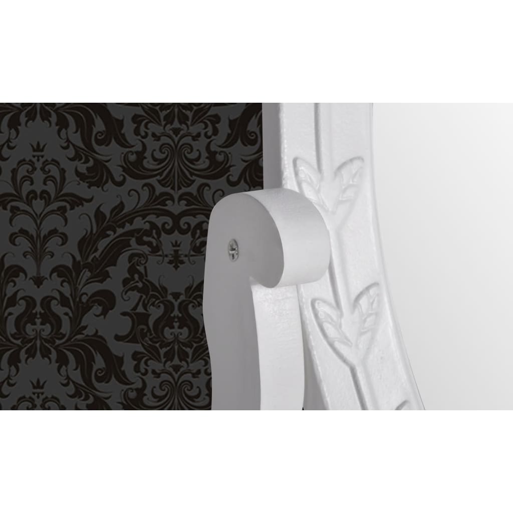 Toaletni stolić s ovalnim nagibnim ogledalom mdf - number 4.